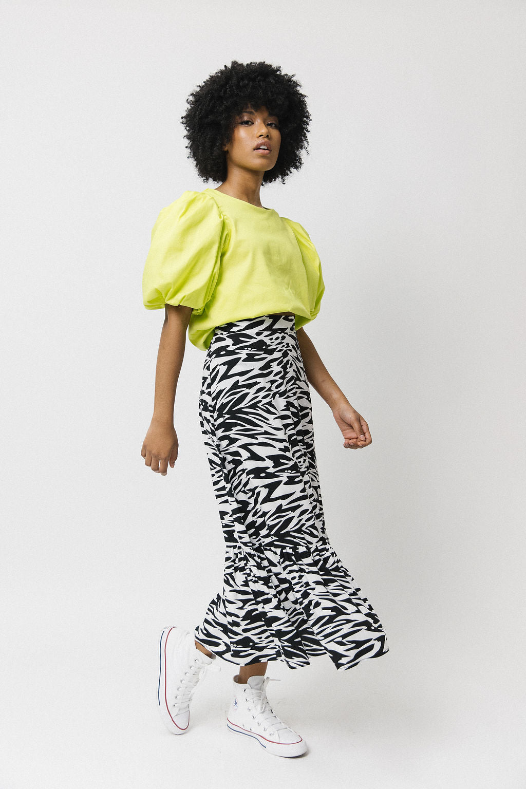 Frill Trim Skirt Zebra Ateljee