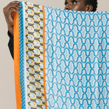 Silk Touch Large Wrap | Sade Azure