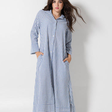 Get Shirty Dress | Blue Stripe