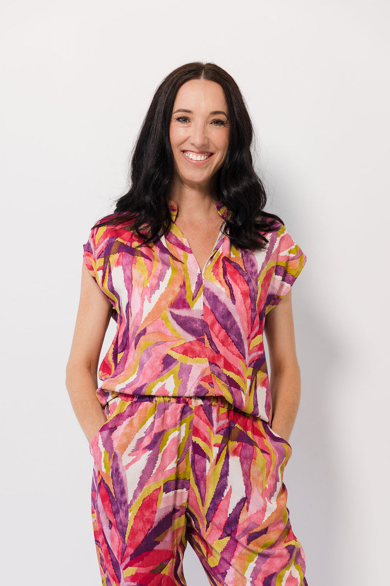 Drift Top | Pink Leafline