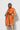 Lined Grid Wrap | Orange/Grey