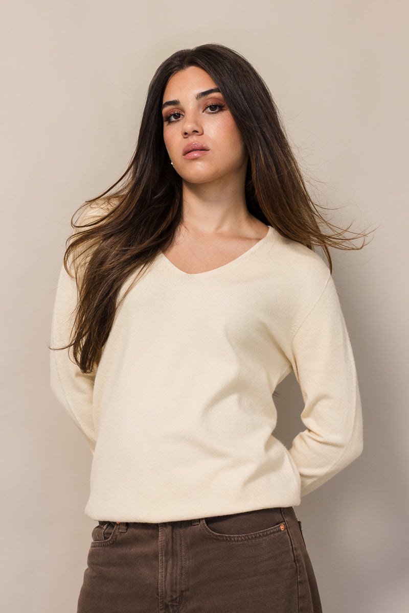 Classic Vee Knit | Butter