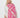 Zebra Print Wrap | Pink/Creme