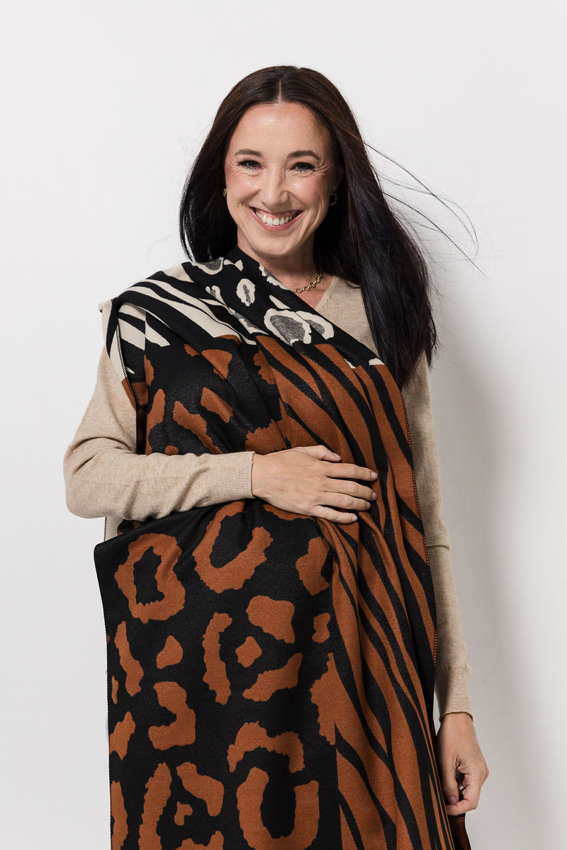Wildest Wrap | Black/Tan