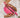 Michél Leather Moon Bag | Fuchsia