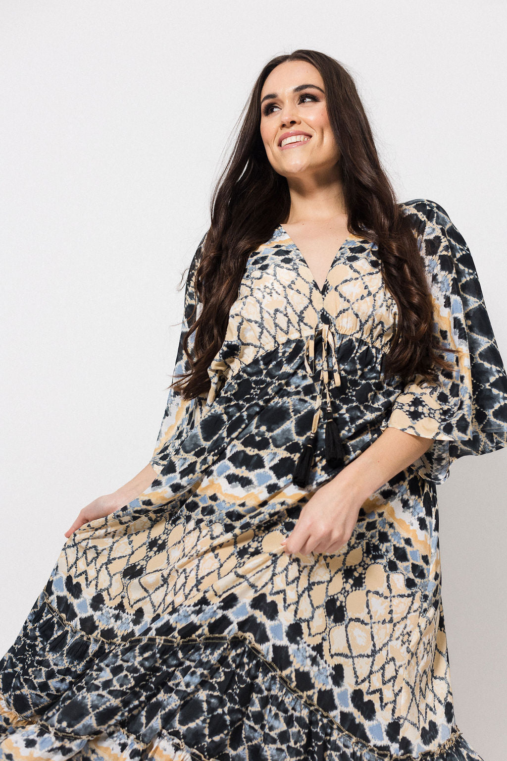 Morgan Maxi Dress | Indi Black Batik