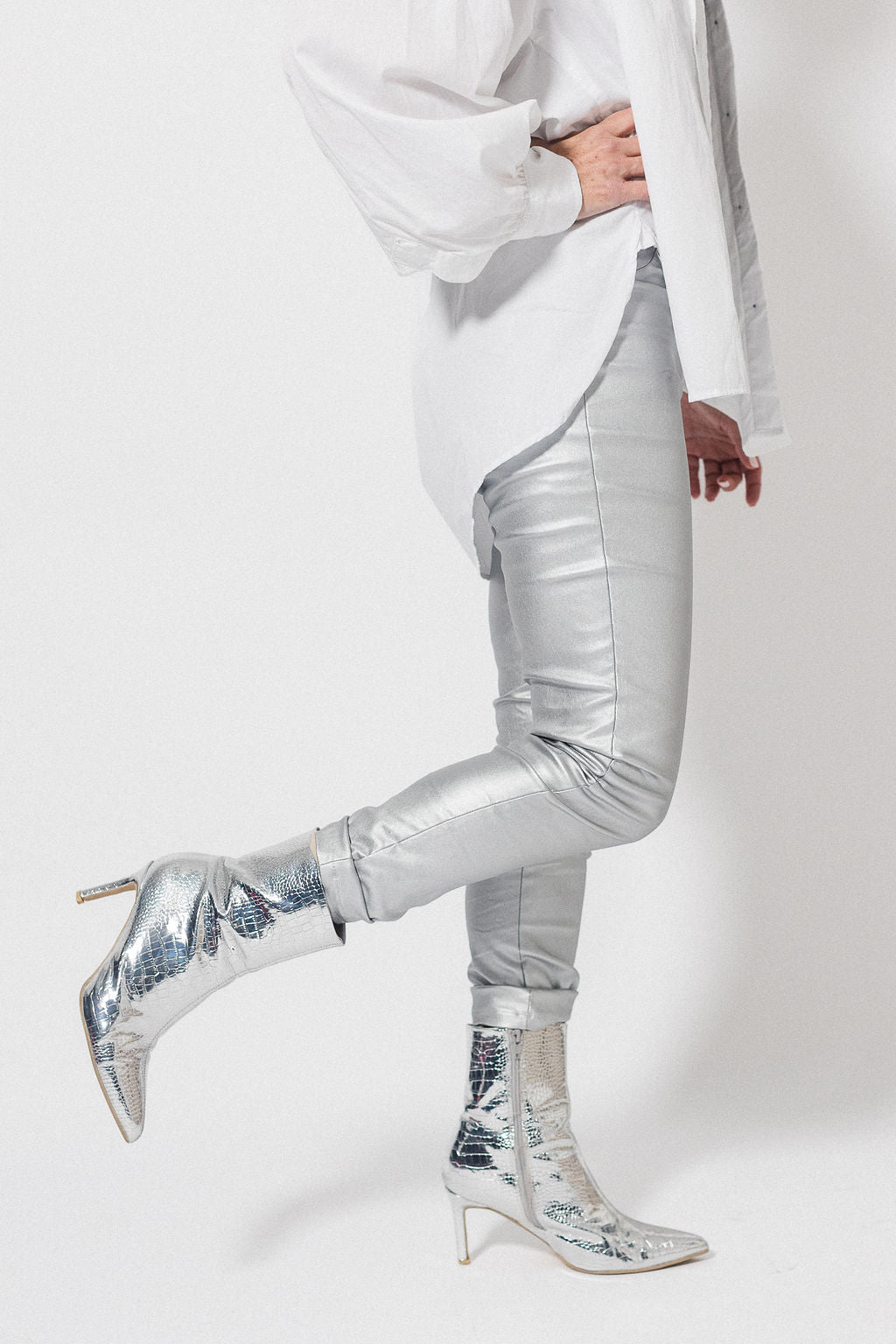 Skinny Pants | Silver