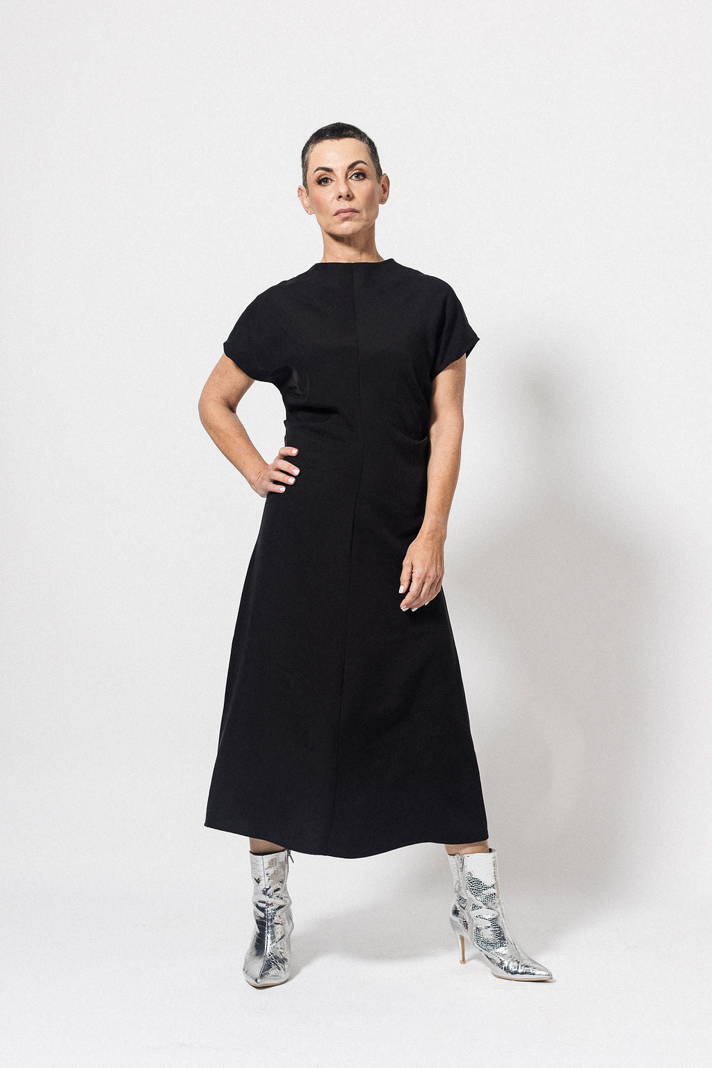 High Neck Dress | Black