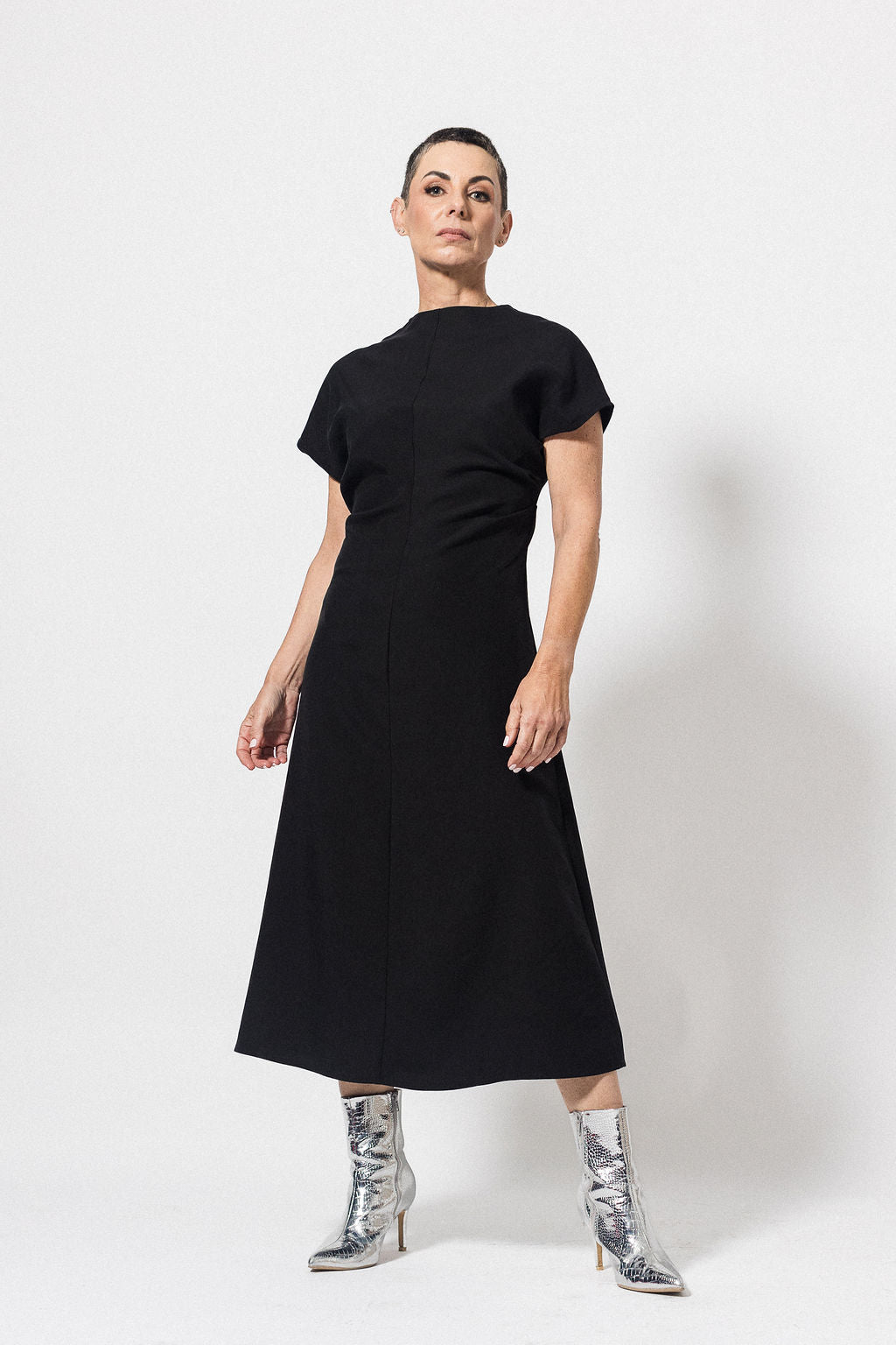 High Neck Dress | Black