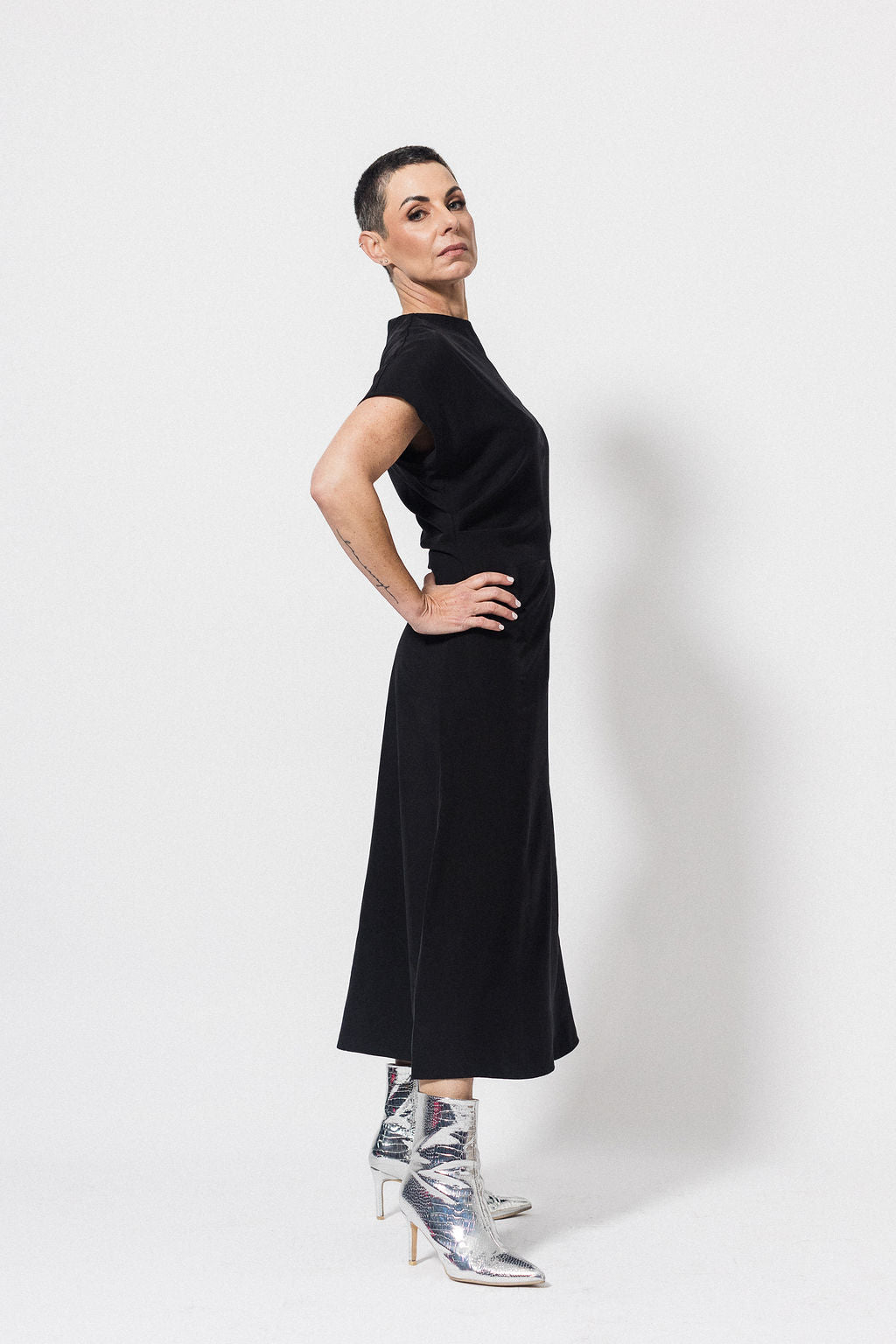 High Neck Dress | Black