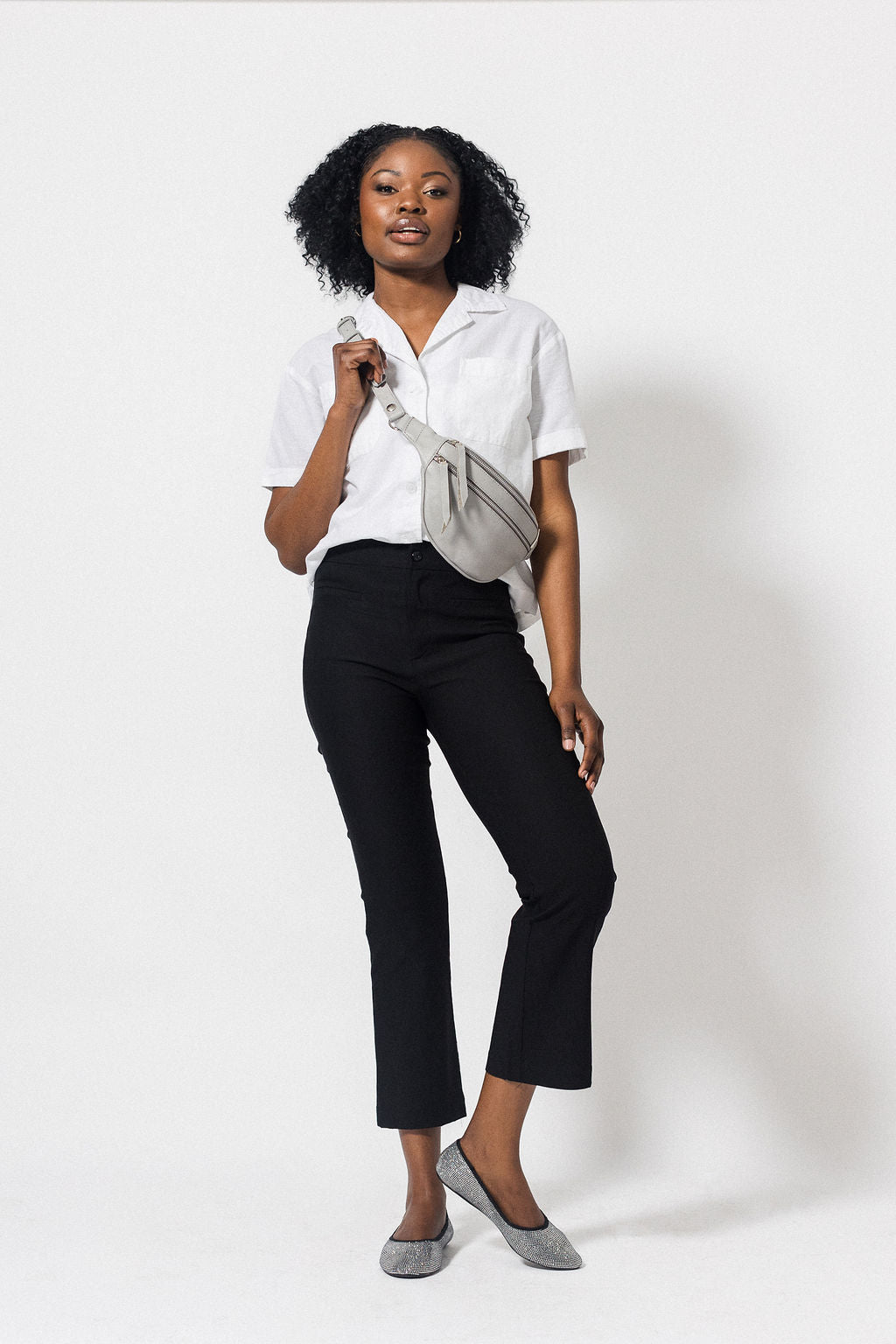 Cropped Pants | Black