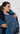 All-season Tassel Wrap | Ocean Denim