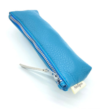 Leather Minimalist Hold-All Pouch | Teal