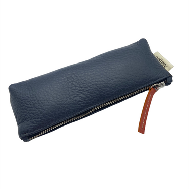 Leather Minimalist Hold-All Pouch | Midnight