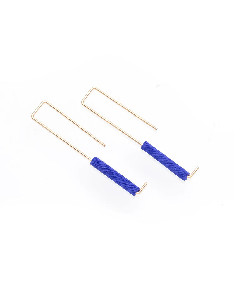 Rectangle Earrings '25 | Cobalt