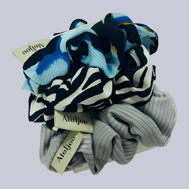 Set of Up-cycled Scrunchies - 1