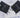AJ - Mini Beaded Bows Granite (gold)