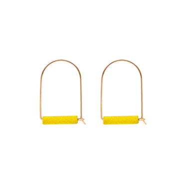 Arch Earrings Gold | Citrine '23