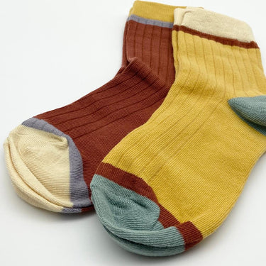 Colourblock Socks | Set of 2 Pairs Option 3
