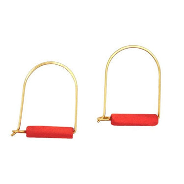 Arch Earrings Gold | Orange '23